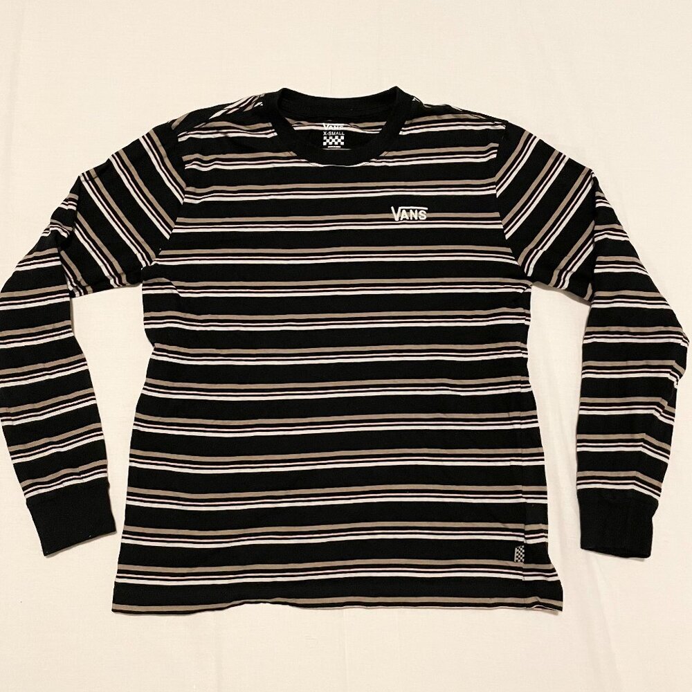 Vans Monochrome Striped Long Sleeve Tee